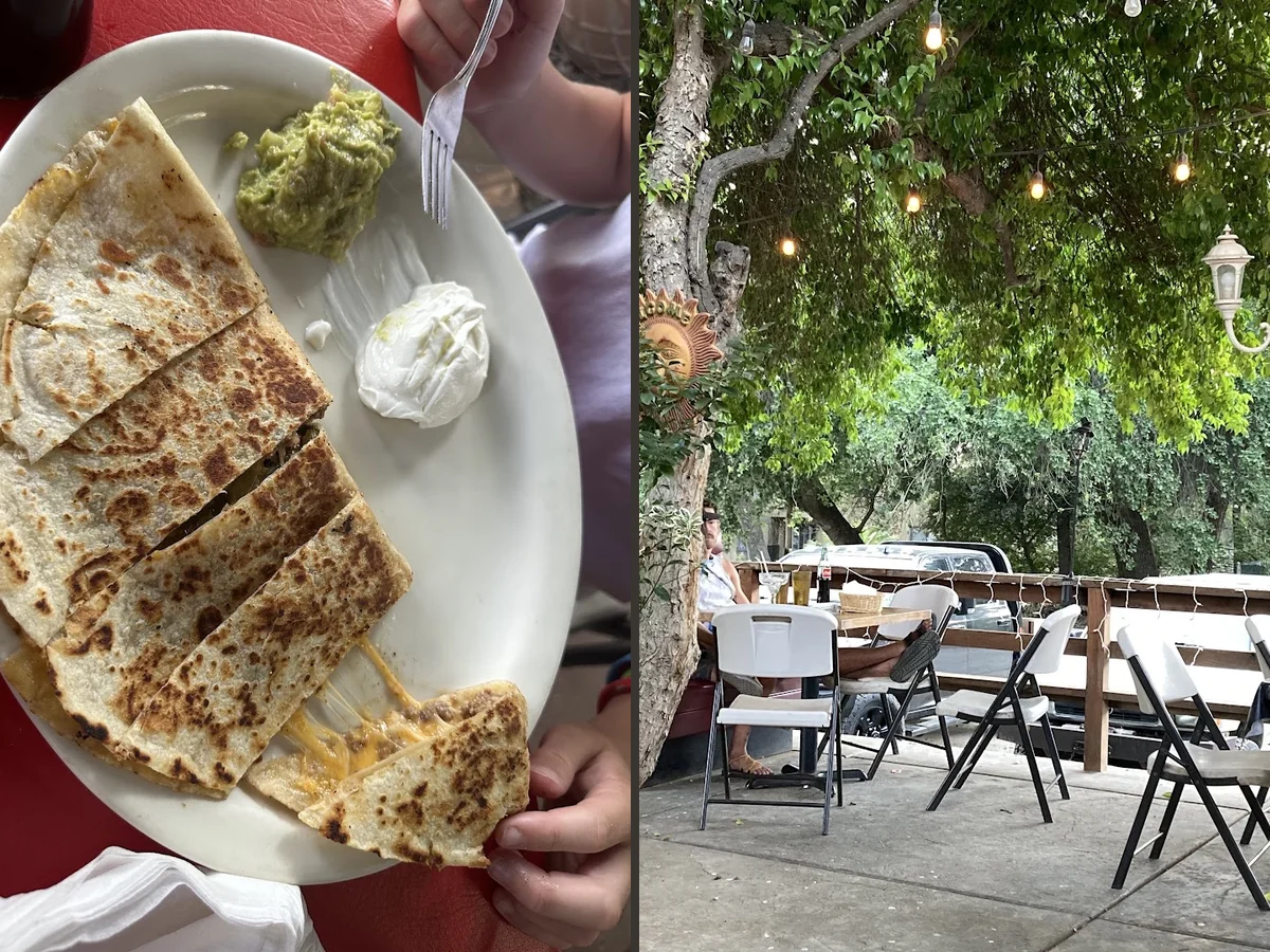Heaping plates of Mexican food favorites.